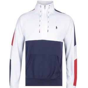POLO RALPH LAUREN Quarter-Zip Pullover Mock Neck Collar Casual Sweatshirt NWT